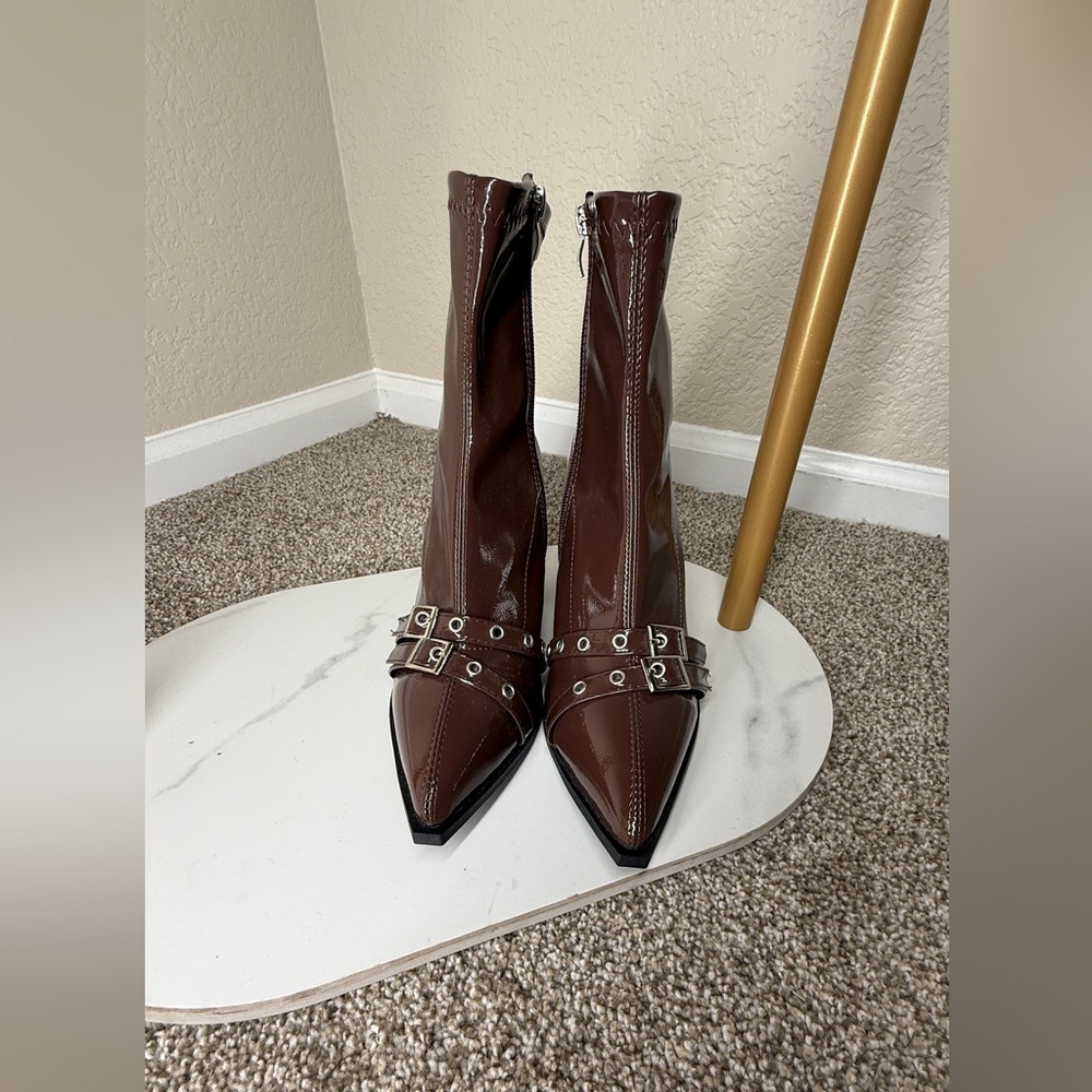 Brown Leather Women's Boots